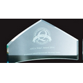Jade Glass Beveled Peak Award - Small
